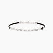 Mabina | Bracciale con cordino e tennis di zirconi bianchi MIDNIGHT | 534122