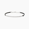 Mabina | Bracciale con cordino e tennis di zirconi bianchi MIDNIGHT | 534122