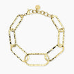 Kidult Style 83 | Bracciale con maglie dorate martellate | 831243