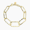 Kidult Style 83 | Bracciale con maglie dorate martellate | 831243