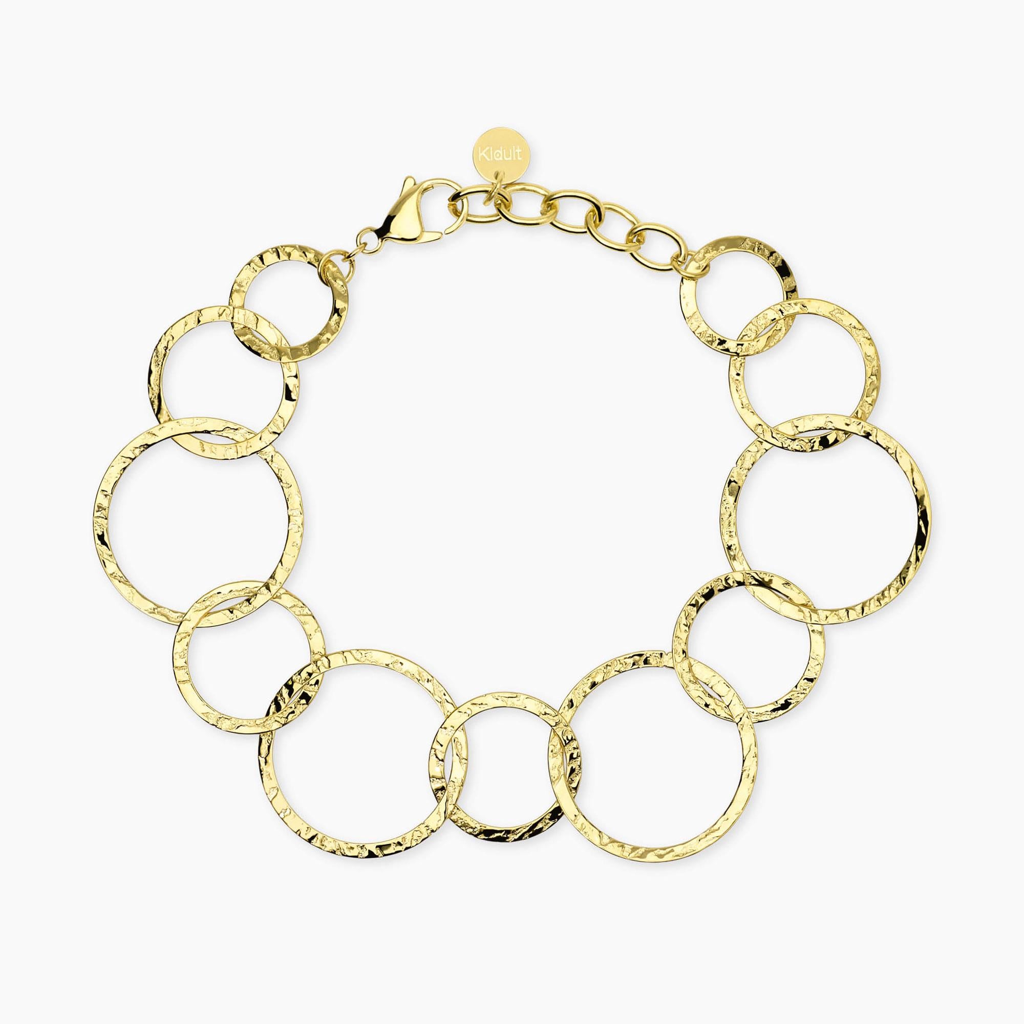 Kidult Style 62 | Bracciale con maglie dorate rotonde | 831245