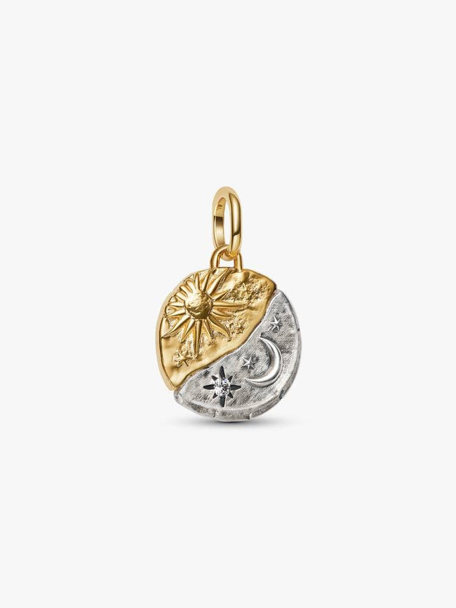 PANDORA TALISMAN | Charm Medallion Sole e Luna 