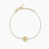 Mabina | Bracciale in argento dorato con ciondolo occhio LOOK AT ME | 534162