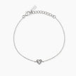 Mabina | Bracciale in argento con catena forzatina e cuore VOILÀ | 534168
