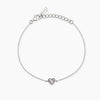 Mabina | Bracciale in argento con catena forzatina e cuore VOILÀ | 534168