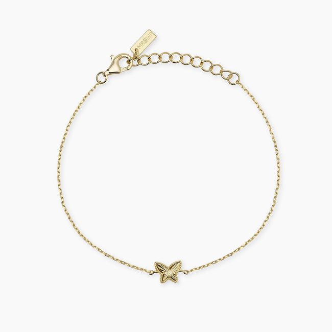 Mabina | Bracciale in argento dorato con farfalla VOILÀ | 534169