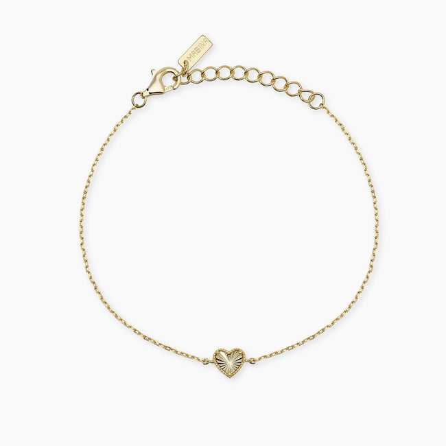 Mabina | Bracciale in argento dorato con cuore VOILÀ | 534170