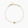 Mabina | Bracciale in argento dorato con cuore VOILÀ | 534170