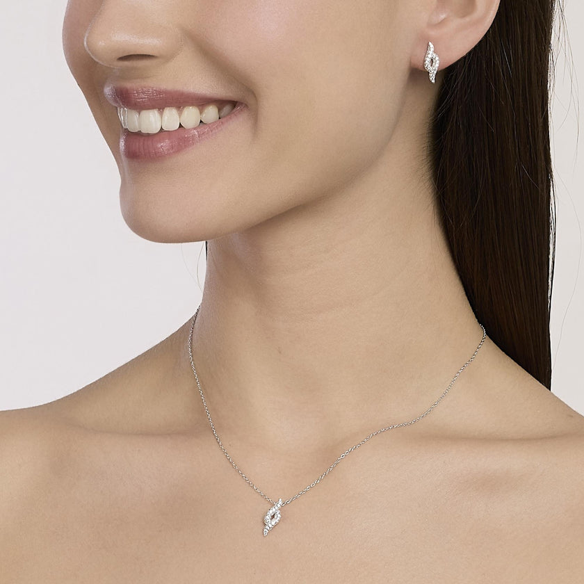 Mabina | Girocollo con pendente in pavé di zirconi MELODY | 553882