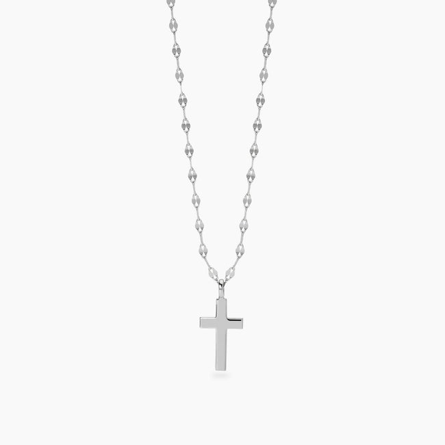 Mabina | Girocollo in argento con croce CREDI IN ME | 553890