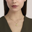 Mabina | Girocollo in argento dorato con ciondolo Sacro Cuore DIVINO | 553897