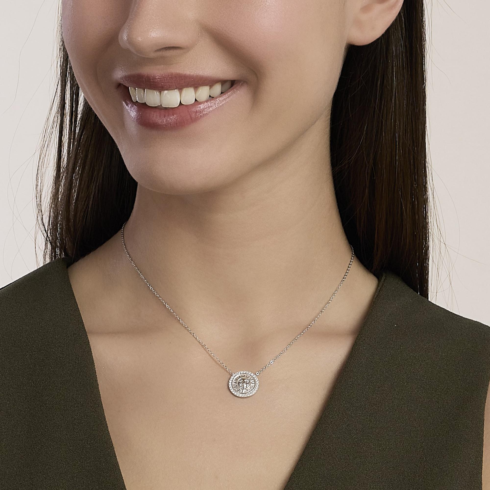 Mabina | Girocollo in argento con ciondolo sole FOLLOW THE SUN | 553898