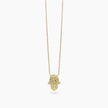 Mabina | Girocollo in argento dorato con mano di Fatima POSITIVE ENERGY | 553902