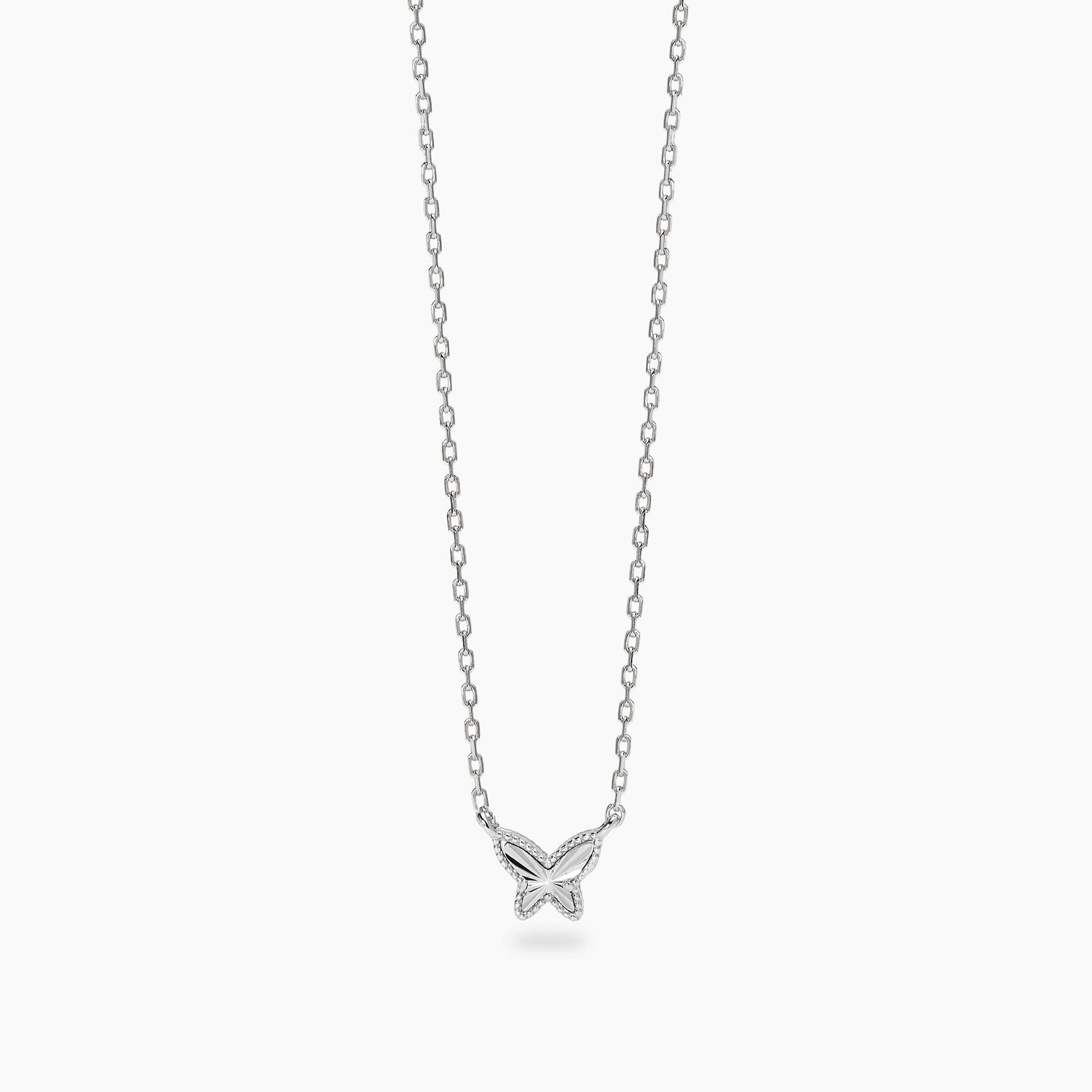 Mabina | Girocollo in argento con catena forzatina e farfalla VOILÀ | 553903