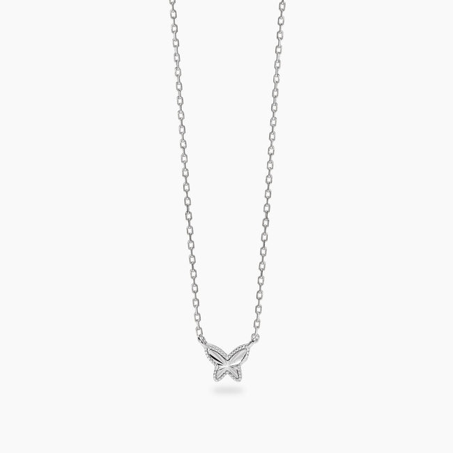 Mabina | Girocollo in argento con catena forzatina e farfalla VOILÀ | 553903