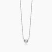 Mabina | Girocollo in argento con catena forzatina e cuore VOILÀ | 553904