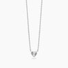 Mabina | Girocollo in argento con catena forzatina e cuore VOILÀ | 553904