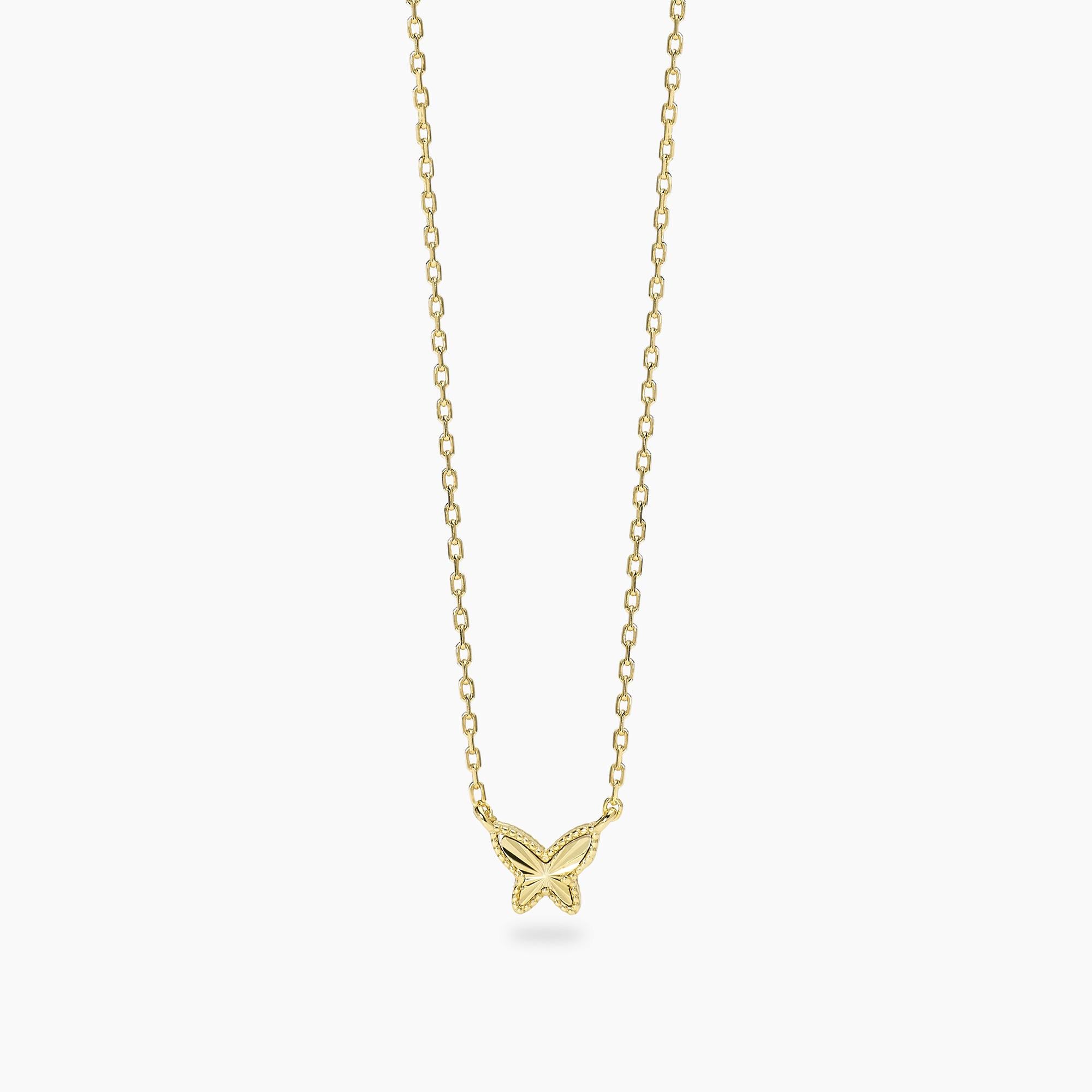 Mabina | Girocollo in argento dorato con farfalla VOILÀ | 553905