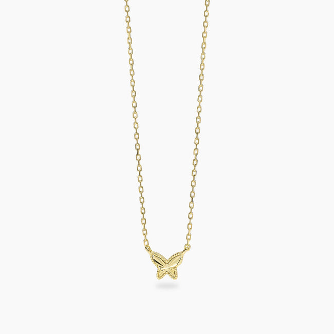 Mabina | Girocollo in argento dorato con farfalla VOILÀ | 553905