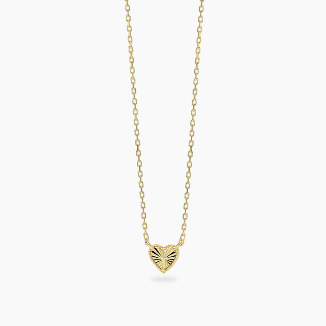Mabina | Girocollo in argento dorato con cuore VOILÀ | 553906