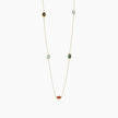 Mabina | Collana in argento dorato con pietre piccole multicolor GIULIETTA | 553910