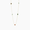 Mabina | Collana in argento dorato con pietre piccole multicolor GIULIETTA | 553910