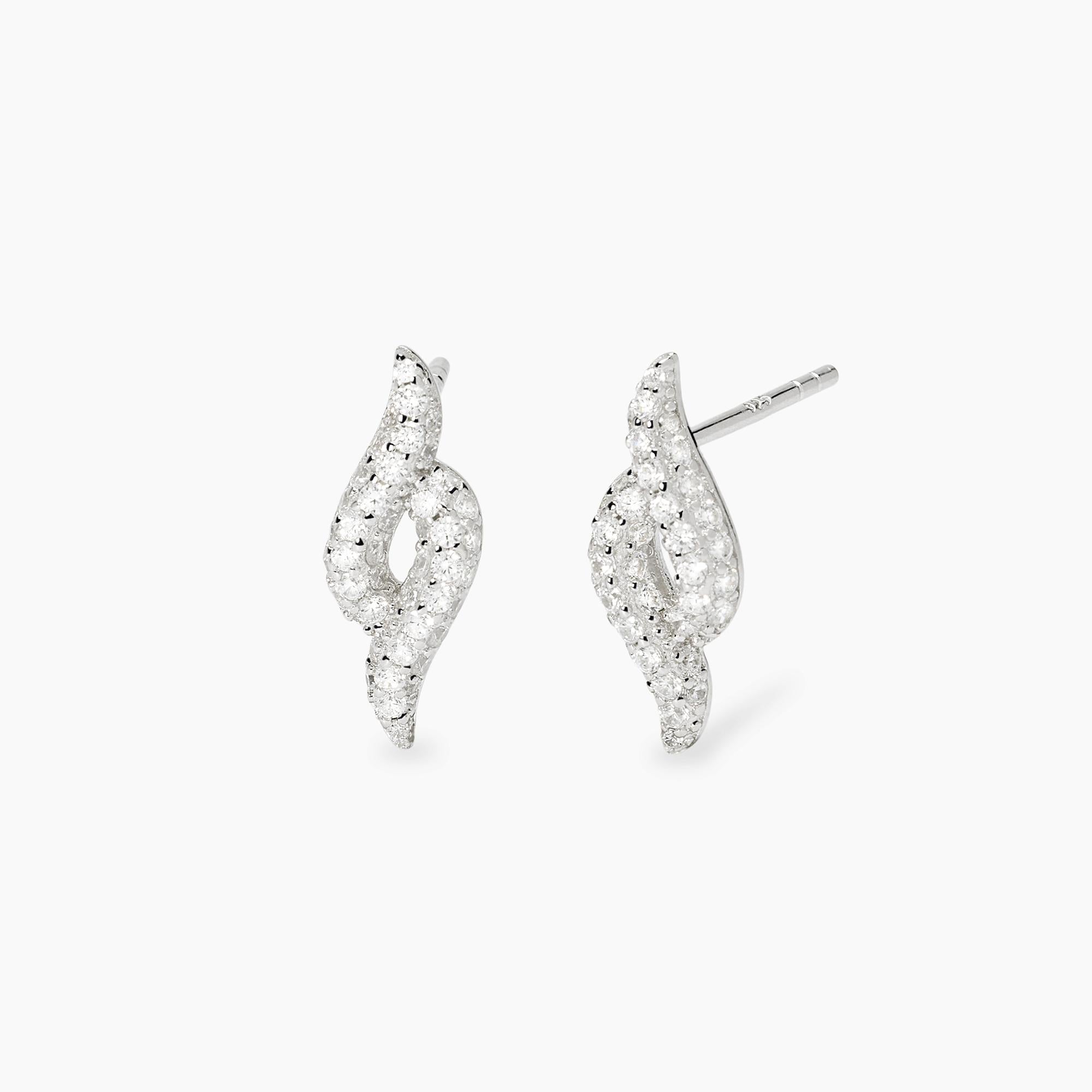 Mabina | Orecchini a lobo con pavé di zirconi MELODY | 563964