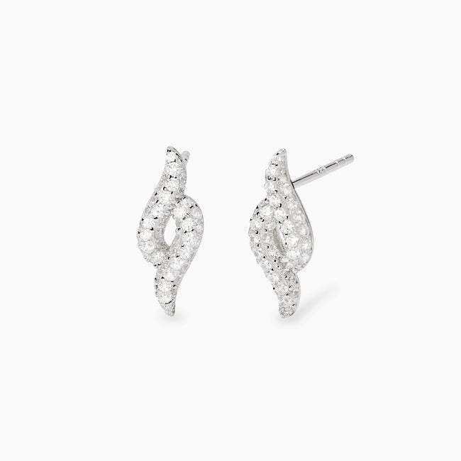 Mabina | Orecchini a lobo con pavé di zirconi MELODY | 563964