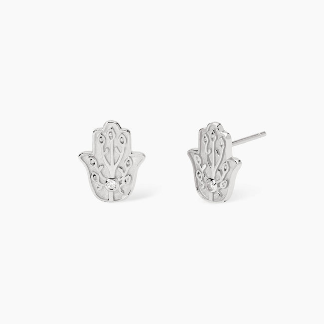 Mabina | Orecchini a lobo in argento con mano di Fatima POSITIVE ENERGY | 563975
