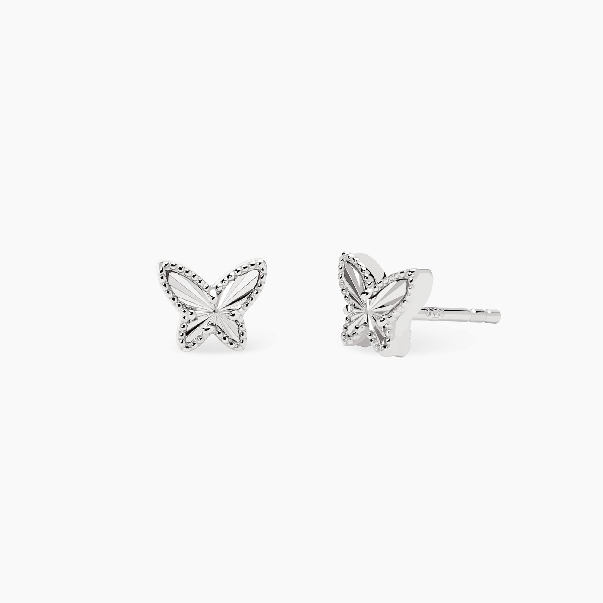 Mabina | Orecchini a lobo in argento con farfalla VOILÀ | 563978