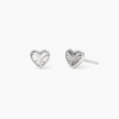 Mabina | Orecchini a lobo in argento con cuore VOILÀ | 563979