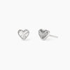 Mabina | Orecchini a lobo in argento con cuore VOILÀ | 563979