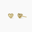 Mabina | Orecchini a lobo in argento dorato con cuore VOILÀ | 563981