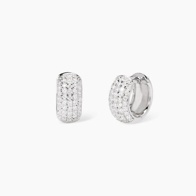 Mabina | Orecchini a cerchietto con pavé di zirconi GREAT | 563982