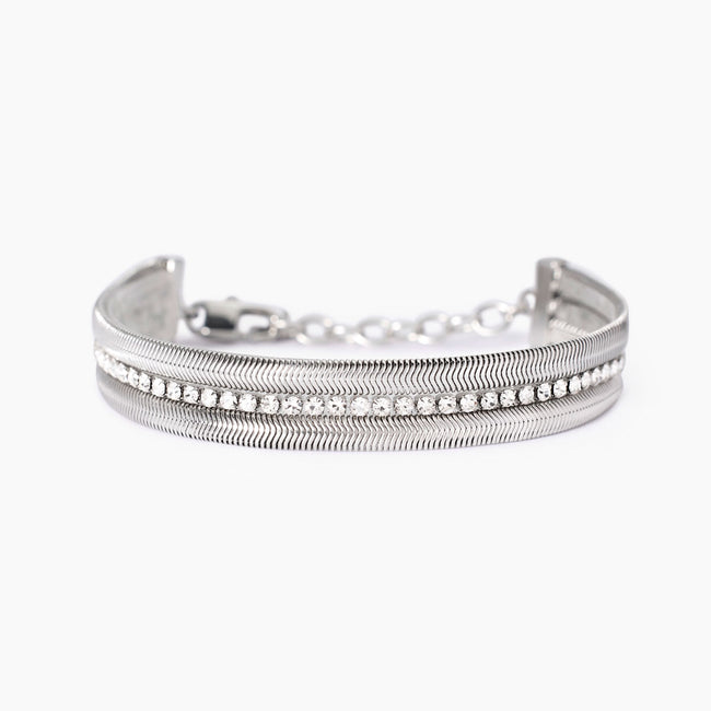 Kidult Style | Bracciale in acciaio e cristalli | 831012