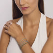 Kidult Style 11 | Bracciale tennis dorato con cristalli | 831019