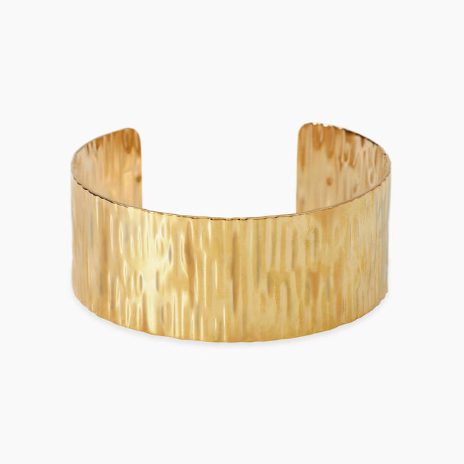 Kidult Style 23 | Bracciale bangle dorata effetto martellato | 831062