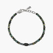 Kidult Style 40 | Bracciale regolabile con ematite e turchese verde | 831209