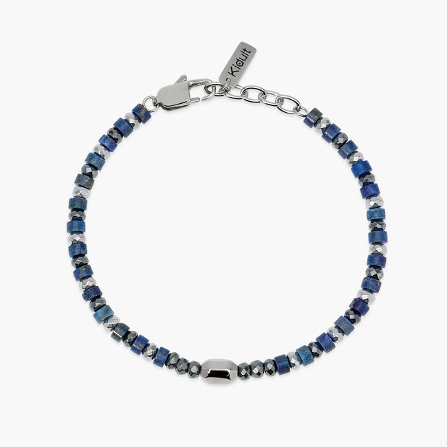 Kidult Style 40 | Bracciale regolabile con ematite e lapis | 831210