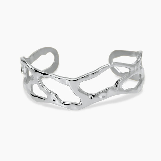 Kidult Style 73 | Bracciale cuff in acciaio martellato | 831251