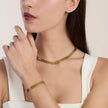 Kidult Style 72 | Bracciale regolabile dorato con catena mesh | 831253