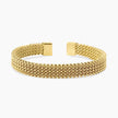 Kidult Style 61 | Bracciale cuff dorato con maglia mesh | 831257