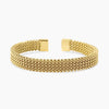 Kidult Style 61 | Bracciale cuff dorato con maglia mesh | 831257