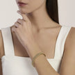 Kidult Style 61 | Bracciale cuff dorato con maglia mesh | 831257