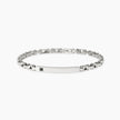 Kidult Style 21 | Bracciale uomo in acciaio con piastra e cristallo nero | 831281
