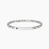 Kidult Style 21 | Bracciale uomo in acciaio con piastra e cristallo nero | 831281