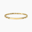 Kidult Style 21 | Bracciale uomo in acciaio dorato con piastra centrale | 831282