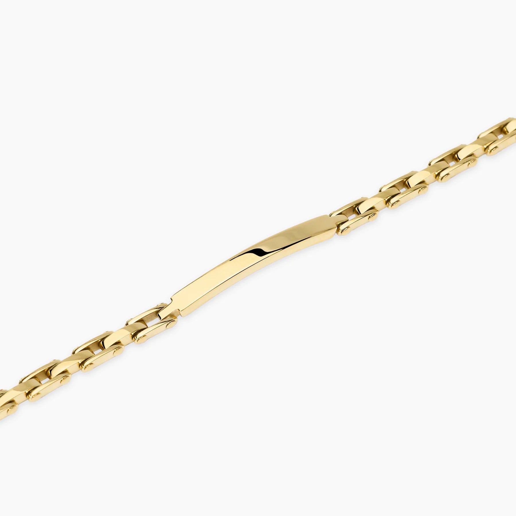 Kidult Style 21 | Bracciale uomo in acciaio dorato con piastra centrale | 831282