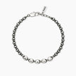 Kidult Style 63 | Bracciale in acciaio con ematite e catena marina | 831283
