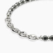 Kidult Style 63 | Bracciale in acciaio con ematite e catena marina | 831283